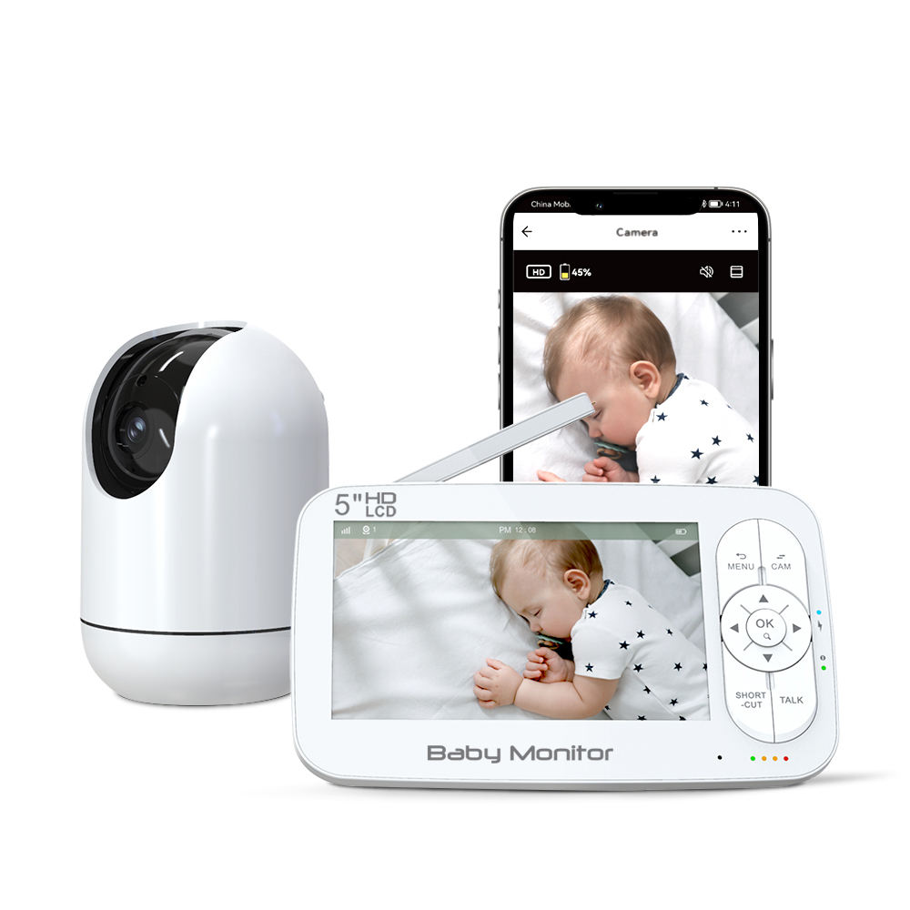 Baby Products Video - 5Inch 2MP 1080P APP Afstandsbediening WIFI