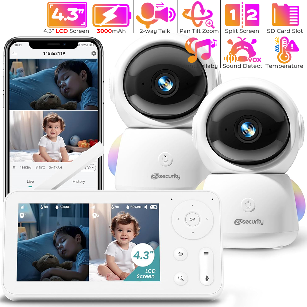 Baby Products Video - 2K babyfoon met 2 camera's en