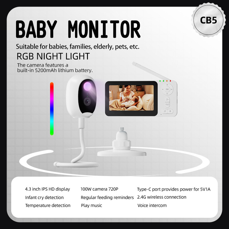 4,3-inch intelligente babyfoon - Baby Products Video recensie en prijs