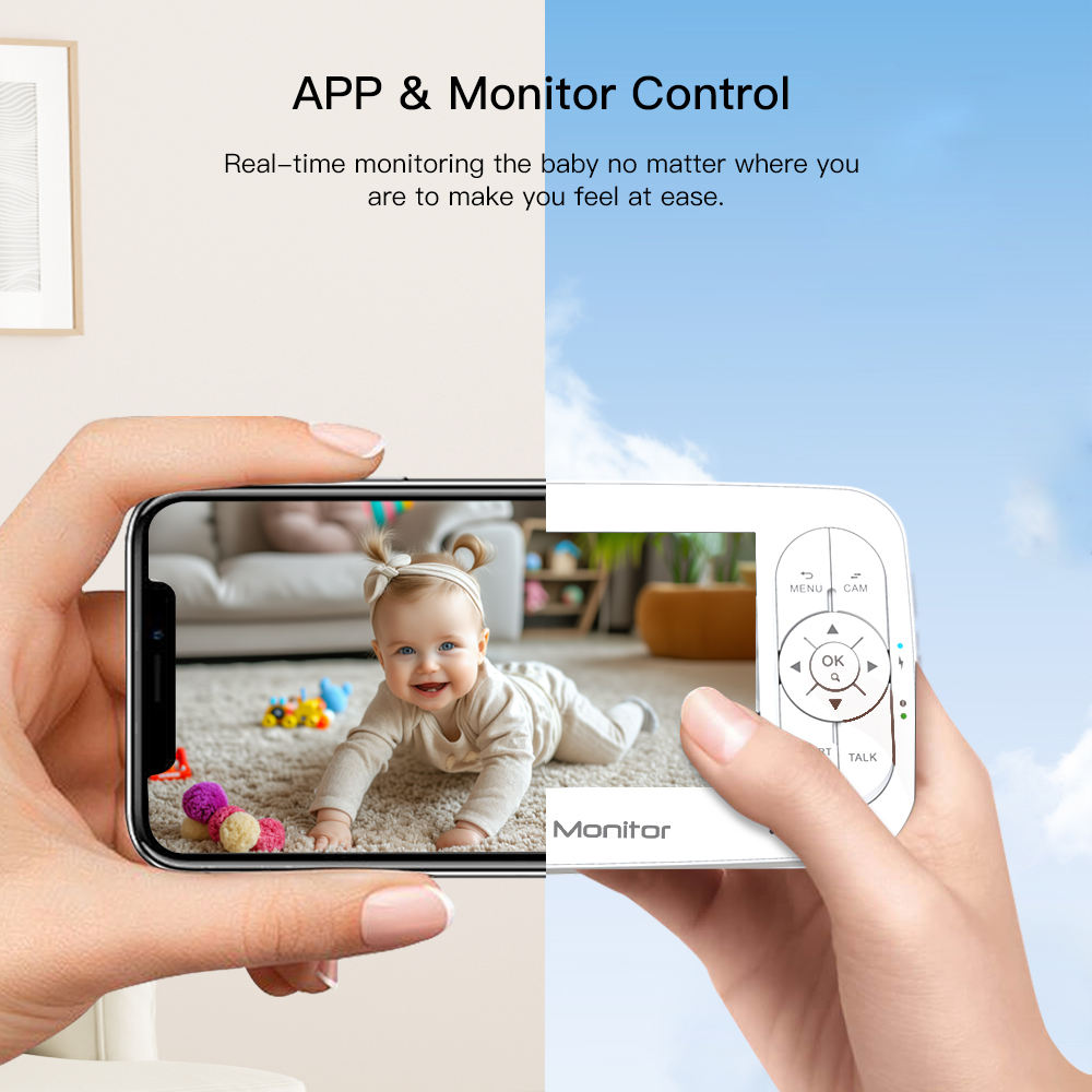 5Inch 2MP 1080P APP Afstandsbe - Baby Products Video recensie en prijs