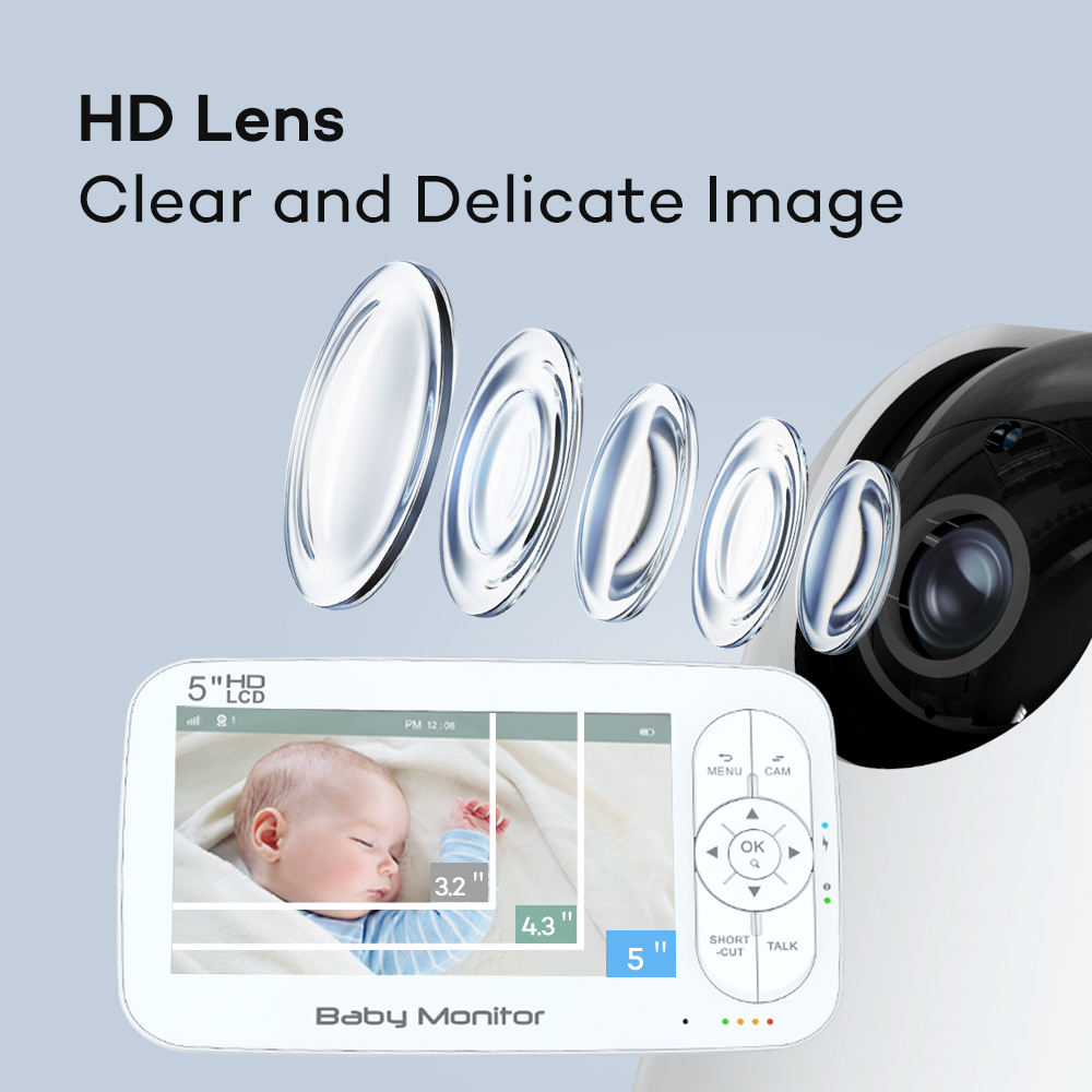 5Inch 2MP 1080P APP Afstandsbe - Baby Products Video recensie en prijs