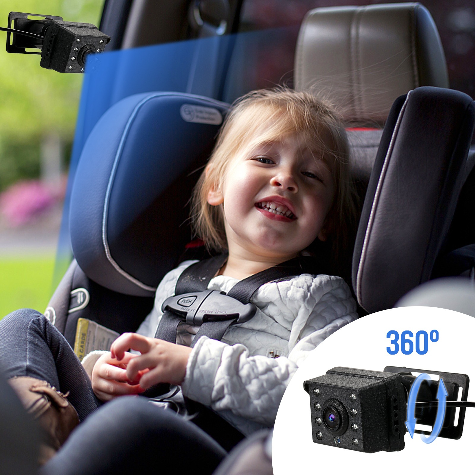 1080P Babyautospiegel met 4,3' - Baby Products Video recensie en prijs